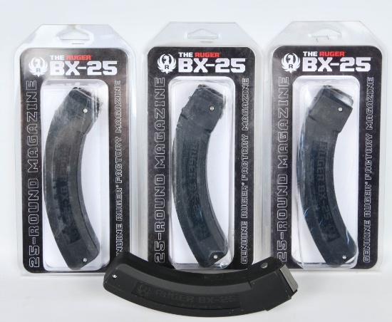 (3) NIP Ruger 10/22 BX-25 Series Magazine
