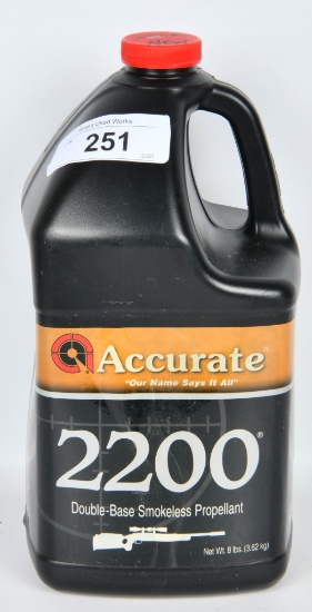 8 LB Accurate 2200 Double Base Smokeless Powder