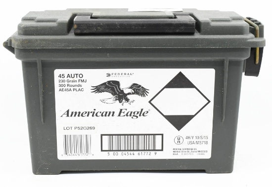 300 Rounds Of American Eagle .45 ACP Ammo