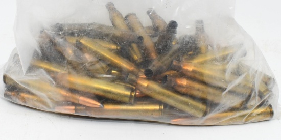 27 Rds Of 25-06 Rem Ammo & 28 Empty Brass
