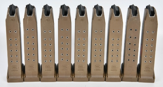 (9) GLOCK .40 CAL DARK EARTH SPECIAL FORCES