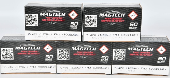 250 Rounds Of Magtech .300 AAC Blackout Ammo