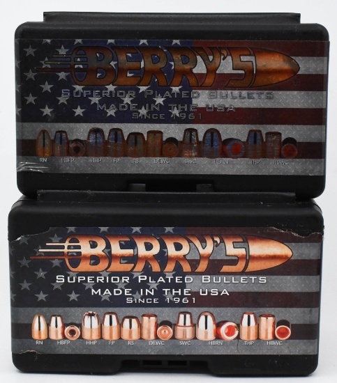 500 Count of Berry's 9mm 124 Grain Bullet Tips