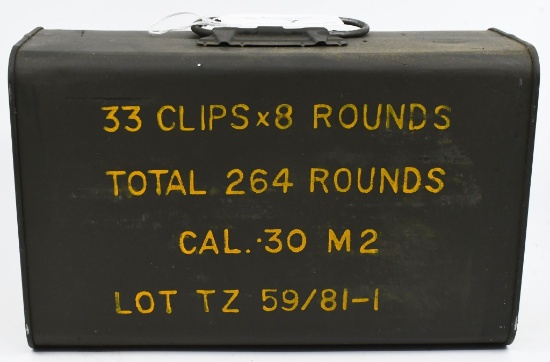 264 Rd Sealed Spam Can M2 .30-06 SPRG Ammo