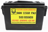 500 Rounds Of Mixed 9mm Luger Ammunition