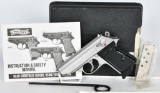 Stainless Walther PPK Semi Auto Pistol .380 ACP