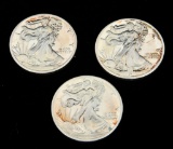 (3) 1 Troy Ounce .999 Fine Silver Walking Liberty