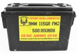 500 Rounds Of Mixed 9mm Luger Ammunition