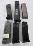 6 Various Capacity .45 Caliber Metal Magazines
