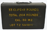 264 Rd Sealed Spam Can M2 .30-06 SPRG Ammo