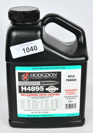 8 Lbs Hodgdon H4895 Smokeless Gun Powder