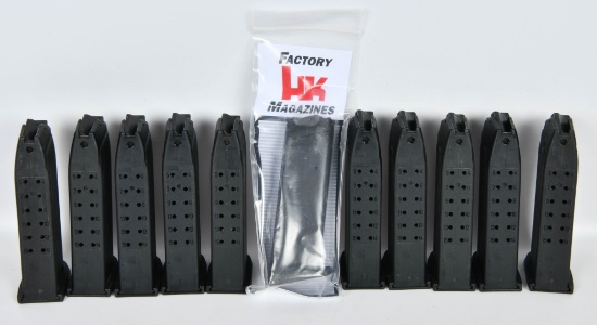 (11) HK Heckler & Koch 9x19mm 15 Round Magazines