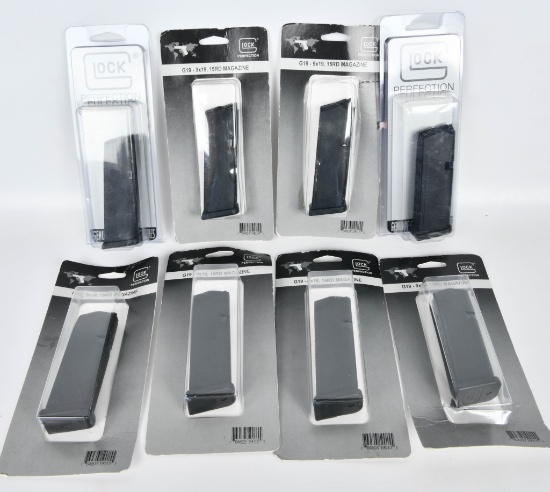 (8) Glock G19 9x19 Factory Magazines in Package,