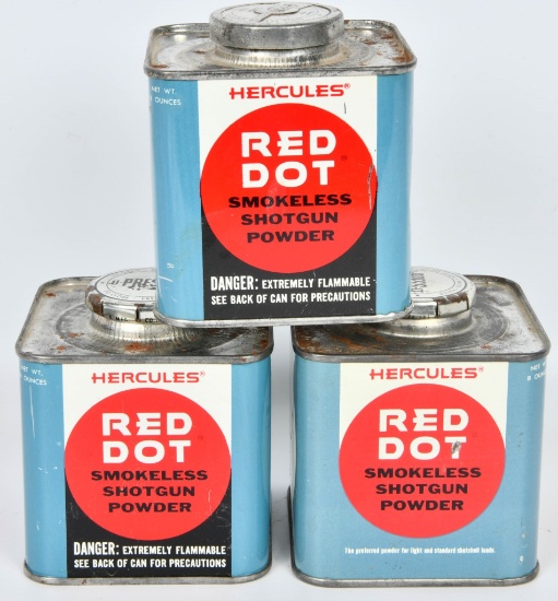 (3) Hercules Red Dot Smokeless Shotgun Powder