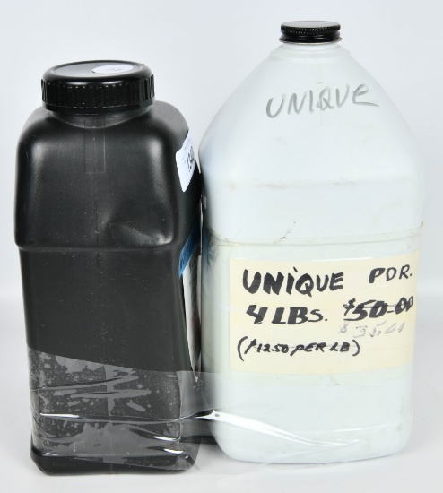 4 Lbs of Unique & 1 Lb Win 748 BL-C Powder