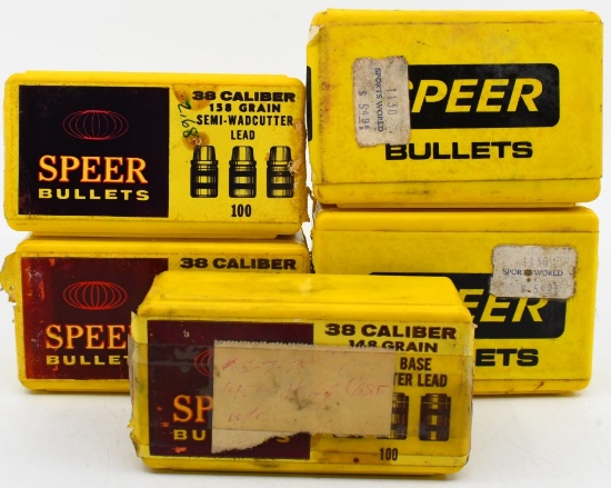 400 Count Of Mixed .38 Cal Reloading Bullet Tip