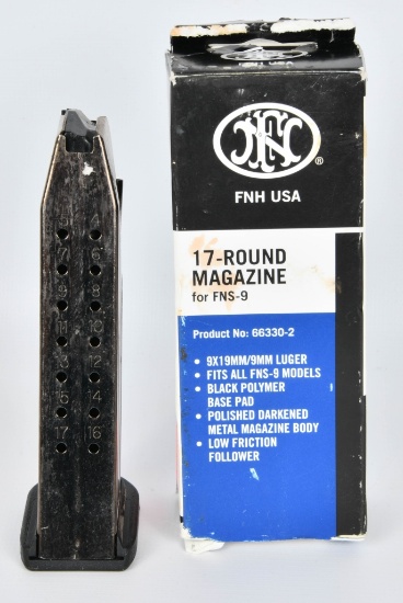 (2) FNH USA 17 Round Magazines for FNS-9 one new