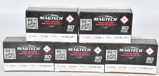 250 Rounds Of Magtech .300 AAC Blackout Ammo