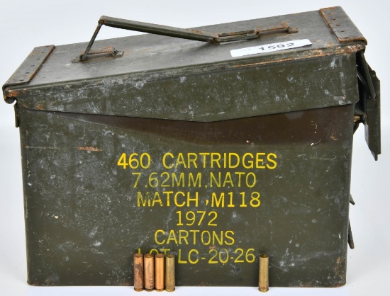 Large Ammo Can Full Of .30 Carbine Empty Brass
