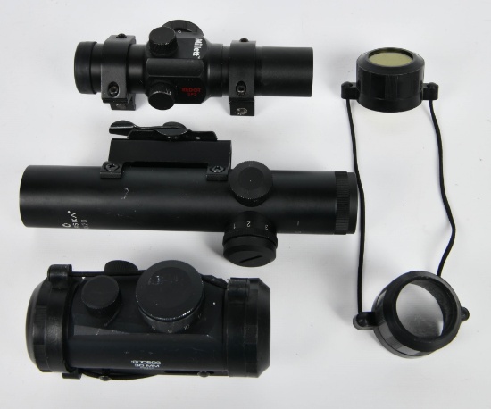 3 Various Branded Red Dot Scopes