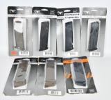 (7) new Glock G17 9x19 Magazines with various