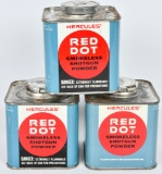 (3) Hercules Red Dot Smokeless Shotgun Powder
