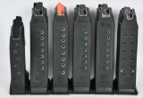 (6) Glock Factory 9mm Magazines various floor