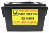 500 Rounds Of Mixed .45 ACP Ammunition