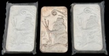 (3) 5 Troy oz Trident Silver Bar (.999 Fine)