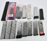 15 Various .45 Caliber Metal Magazines