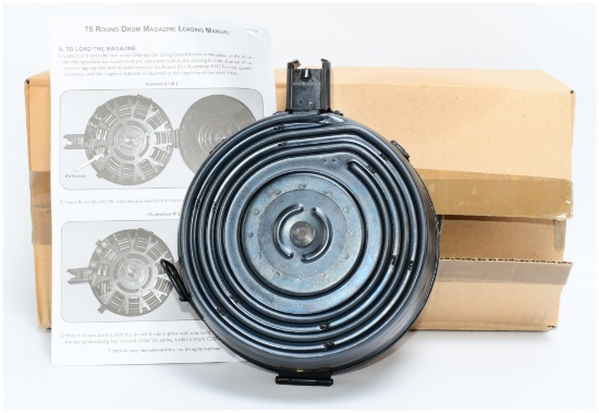 A Romanian AK-47 75-Round Drum Magazine