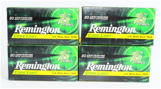 80 ROUNDS Remington Core-Lokt .308 Winchester 150 Grain Pointed Soft Point Centerfire Rifle Ammuniti