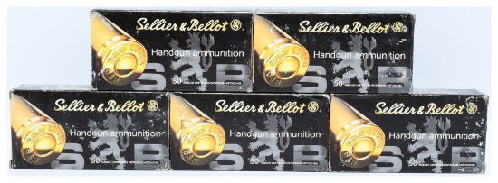 250 Rounds Sellier & Bellot SB9C Handgun 9mm Luger 115 gr Jacketed Hollow Point Ammunition