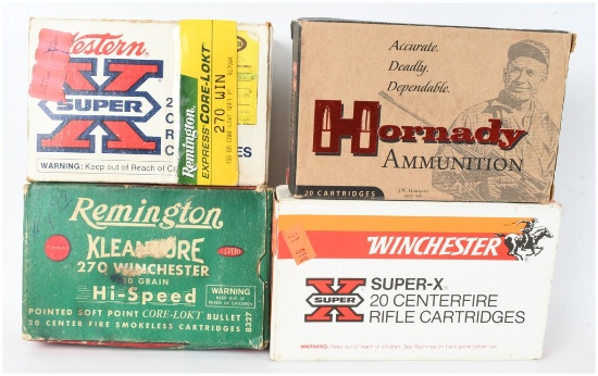 A Lot of 76 Rounds of .270 Winchester Centerfire Rifle Ammunition