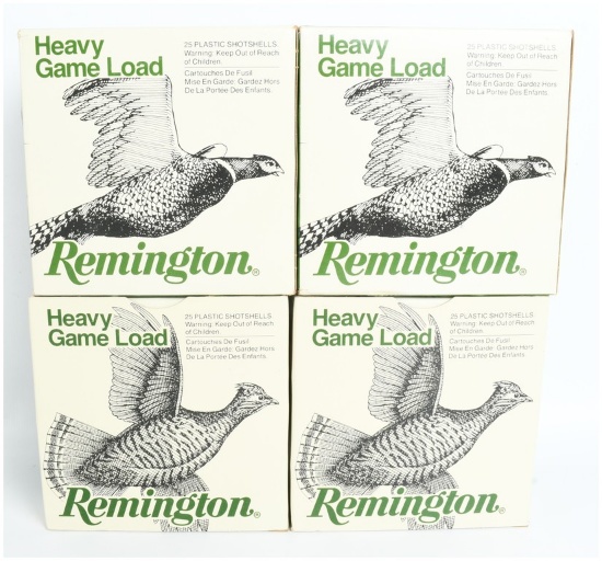A Lot of 100 Rounds of Remington Heavy Game Load Shotgun Ammunition 12 Gauge