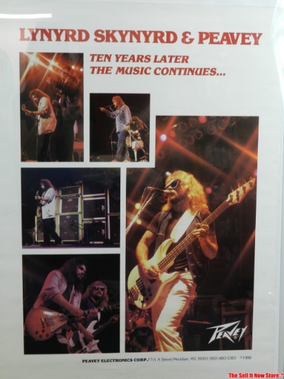 Lynyrd Skynrd Peavy Band Concert Poster