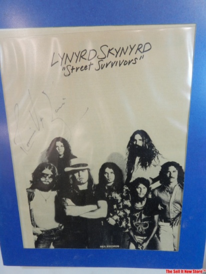 Lynyrd Skynyrd Street Survivors Signed Magazine Page
