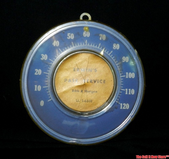 Erwin's Pate Service Milwaukee Wisconsin Advertising Thermometer