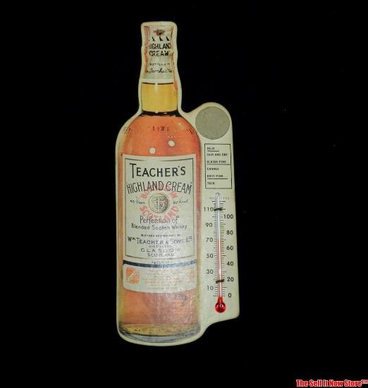 Teacher's Highland Cream Scotch Whisky Advertising Thermometer