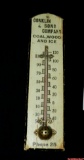 Conklin & Sons Company Coal Wood Ice Advertising Thermometer