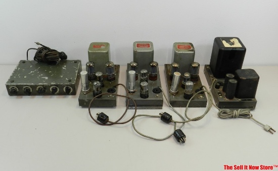Heathkit WA-P1 Pre Amp & 6L6 5881 Mono Block Amplifiers