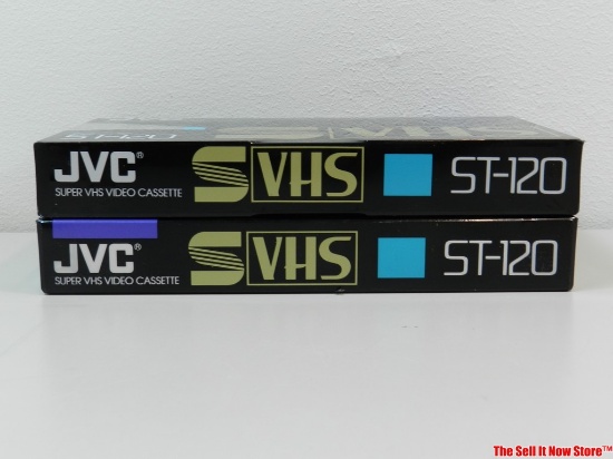 Two JVC ST-120 Super VHS NOS Tapes