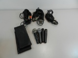 Lot of 4 Shure Microphones with Cords