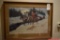Signed Print Frame Vintage 1977 Jerry Crandall 406/450 37