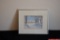 Framed Watercolor Cornfield in Sunshine & Snow by Isobel Cochran