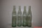 Lot of 4 Vintage 16 oz Green Glass Coca-Cola Bottles From From Eastern States