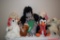 Lot of 9 Vintage Plush Edition Coca-Cola Beanies Polar Bear Seal Penguin Reindeer Walrus