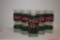 Vintage Coca-Cola Glass Tumblers German Stained Glass Koffeinhaltige Limonade Ribbed Glass