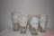Lot of 3 Vintage Coca-Cola Fountain Glasses Enjoy Coke Bell-Shaped Tumbler Glass