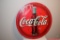 Vintage Hard Plastic Circular Coca-Cola Sign